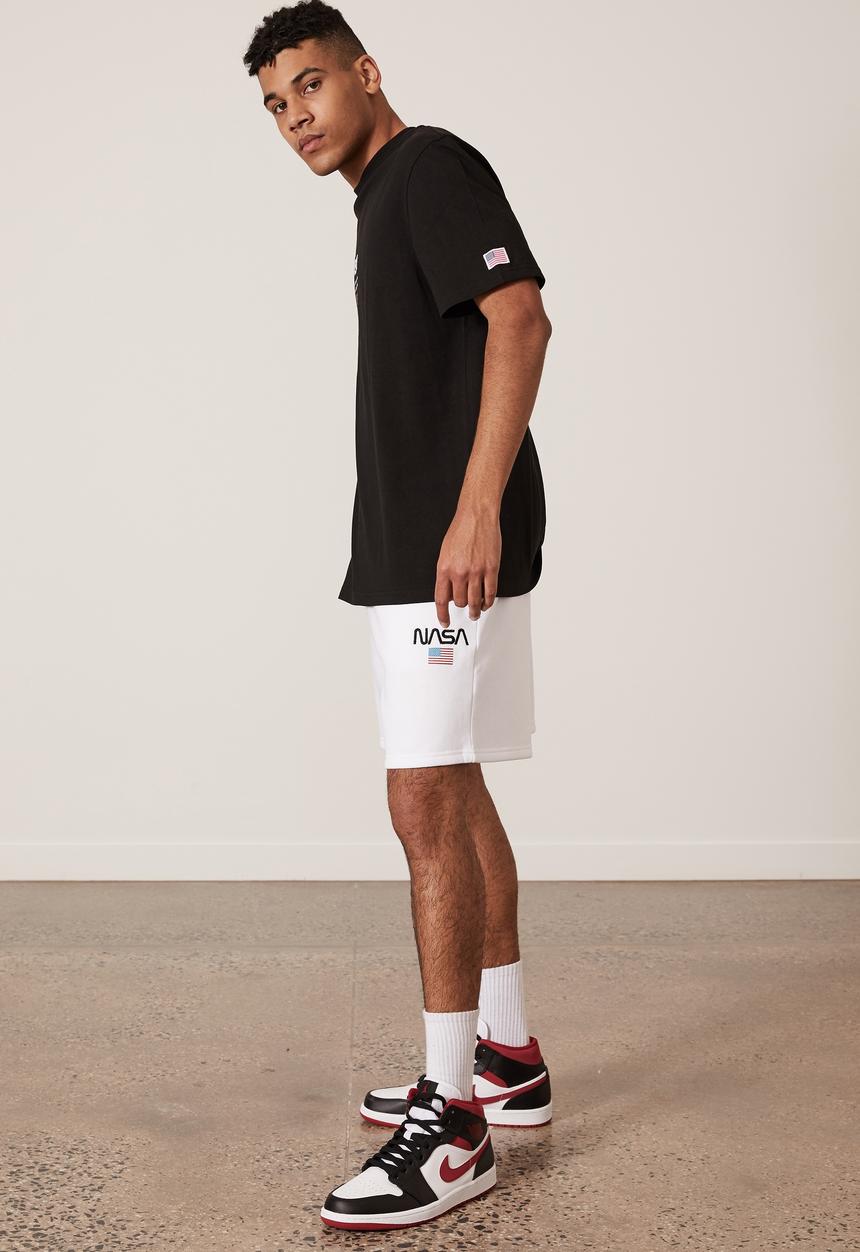 Factorie - Nasa track short - white