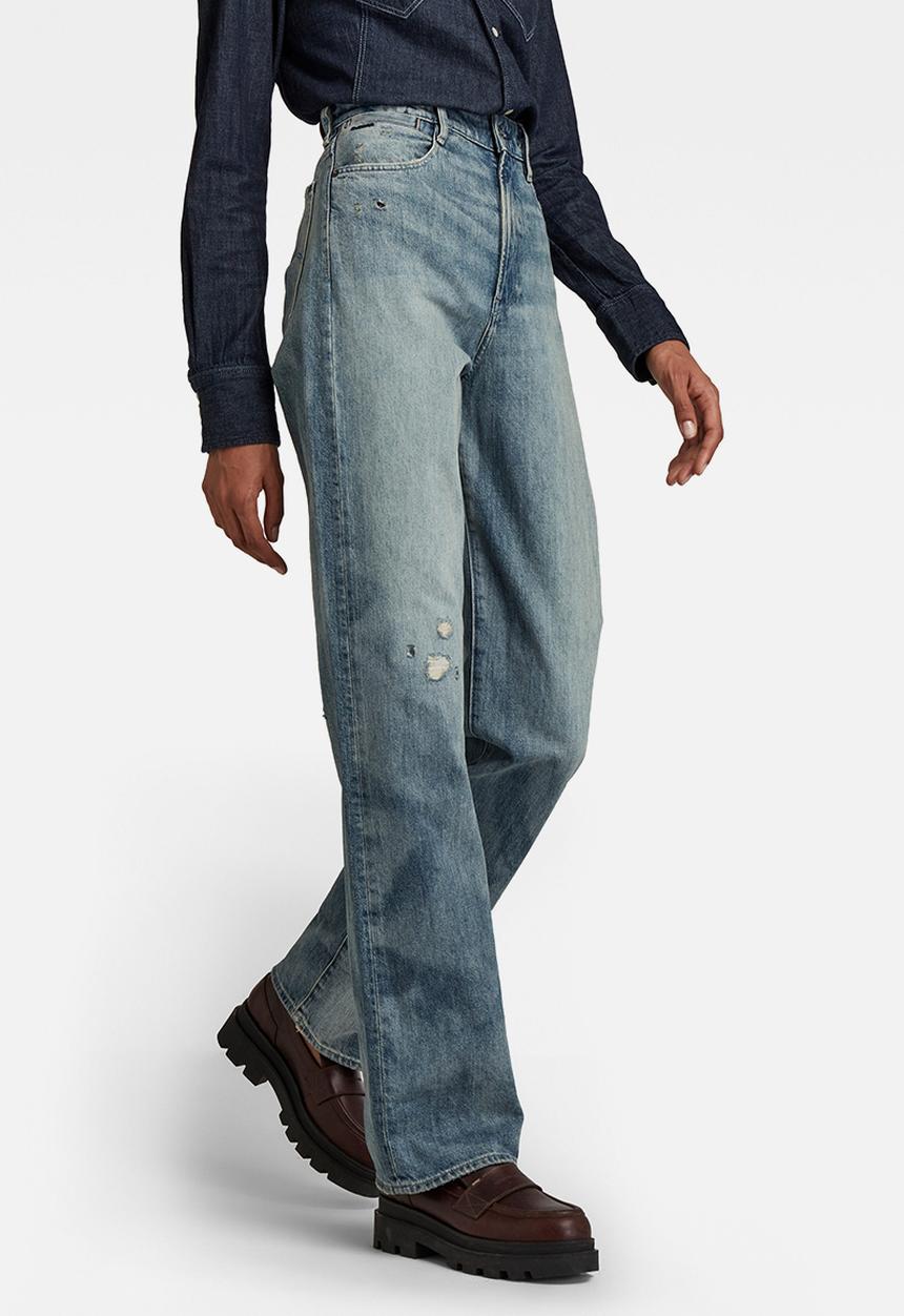 G-STAR - Tedie ultra high straight - faded bay burn destroyed
