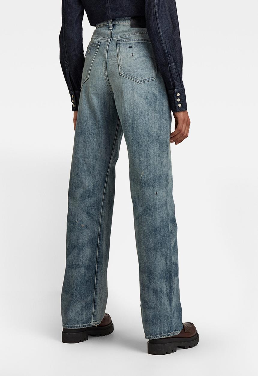 G-STAR - Tedie ultra high straight - faded bay burn destroyed