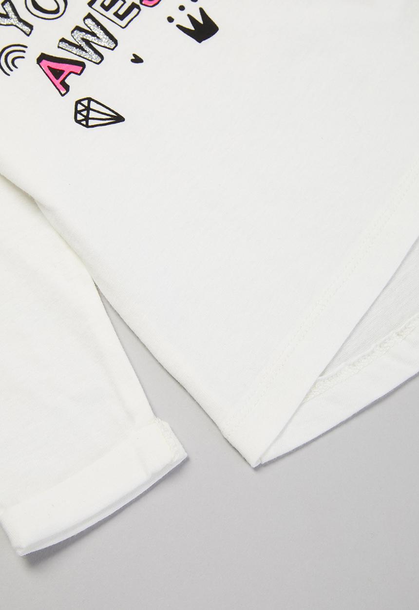 MINOTI - Girls basic awesome top - white