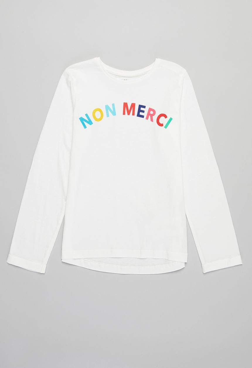 MINOTI - Girls basic non merci top - white