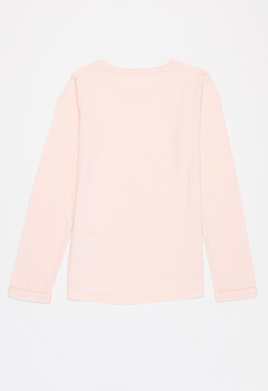 MINOTI - Girls basic hearts top - pink