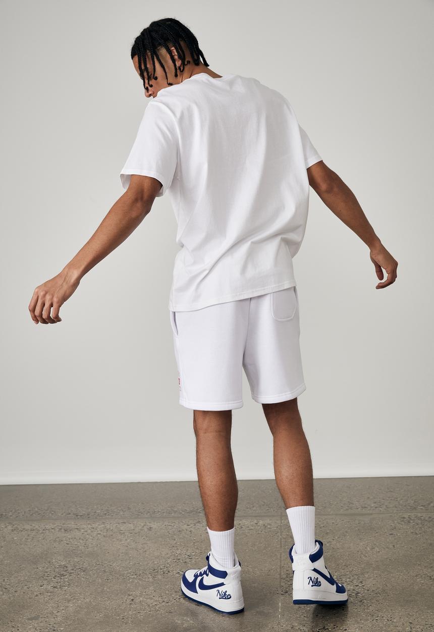 Factorie - Graphic track short - white