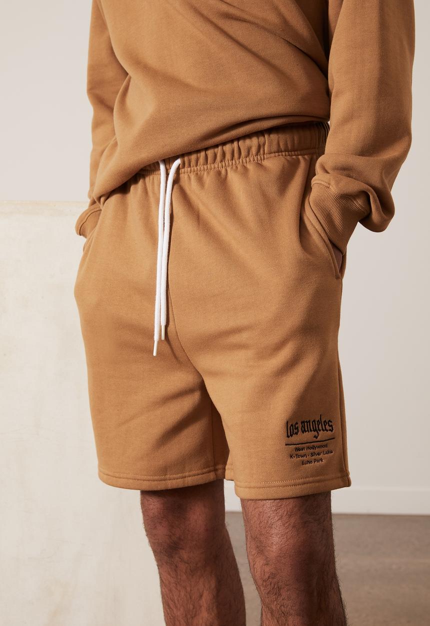 Factorie - Graphic track short - tan