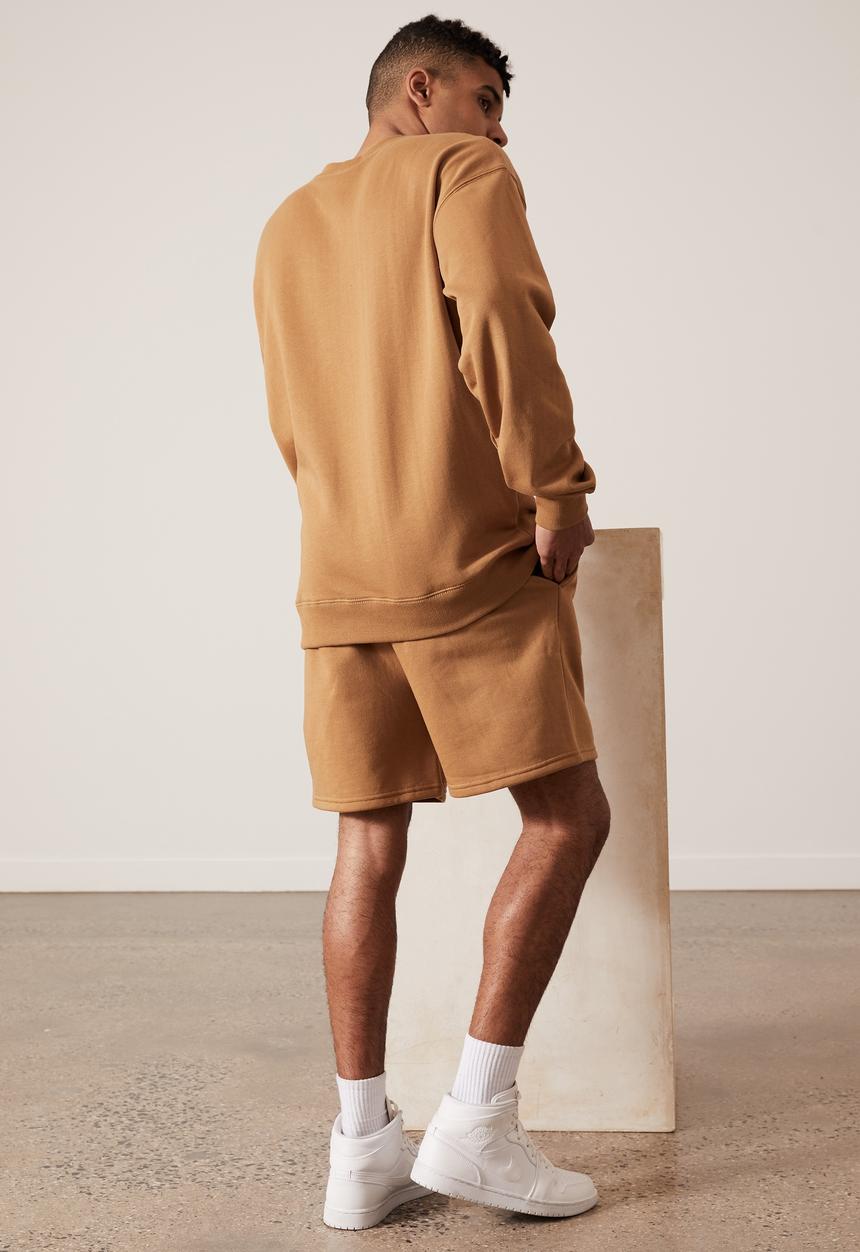Factorie - Graphic track short - tan