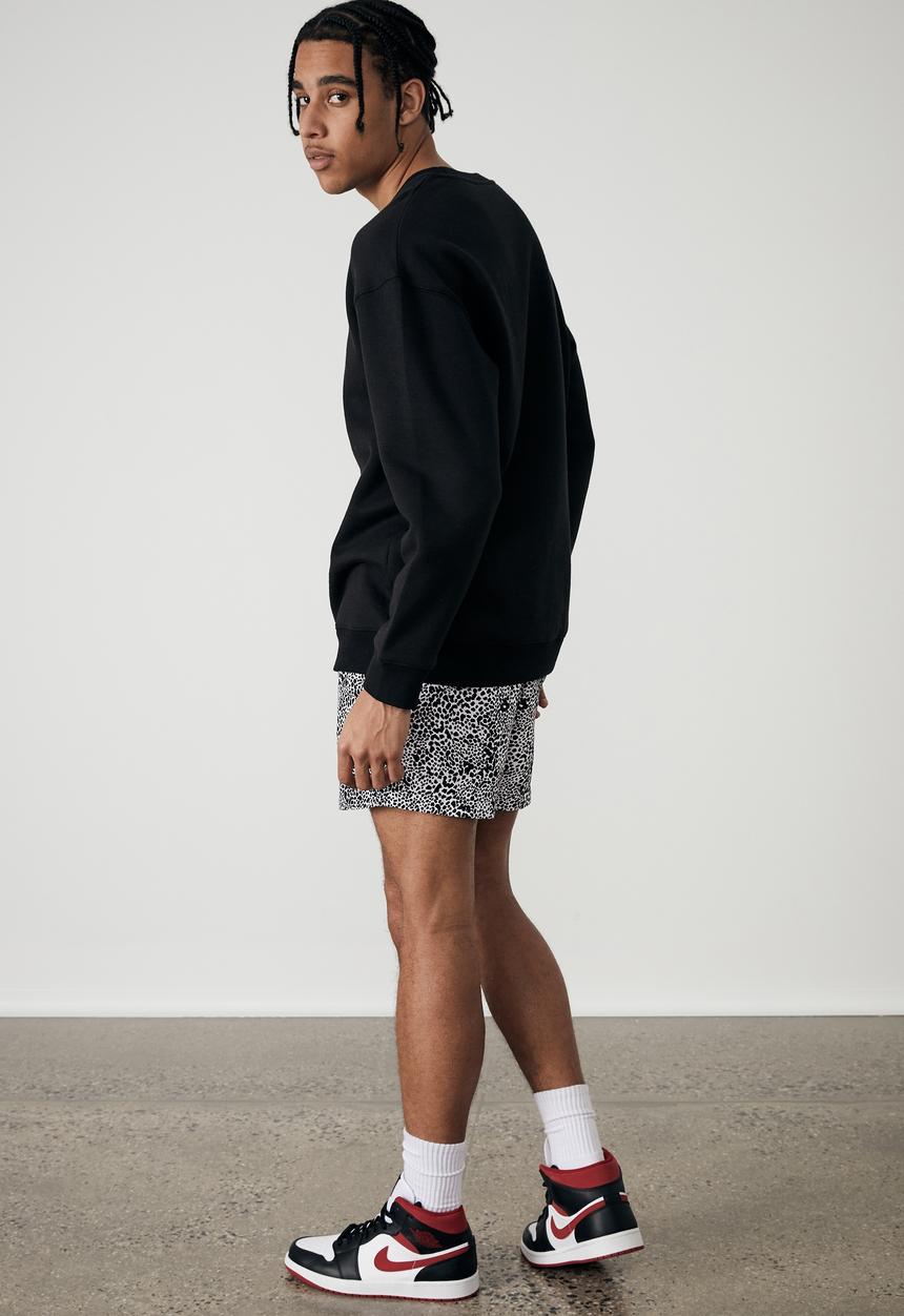Factorie - Resort short - white & black