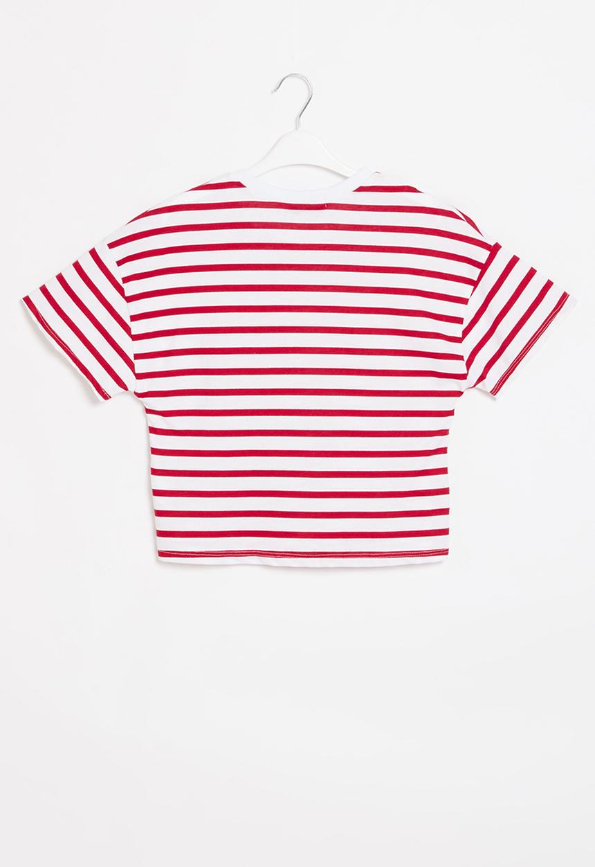 Superbalist - Easy fit stripe tee - red/white stripe