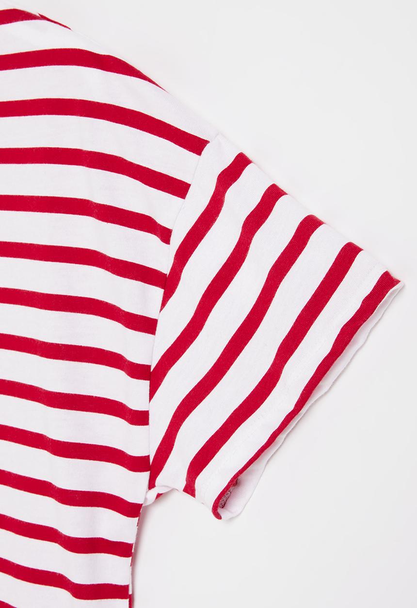 Superbalist - Easy fit stripe tee - red/white stripe