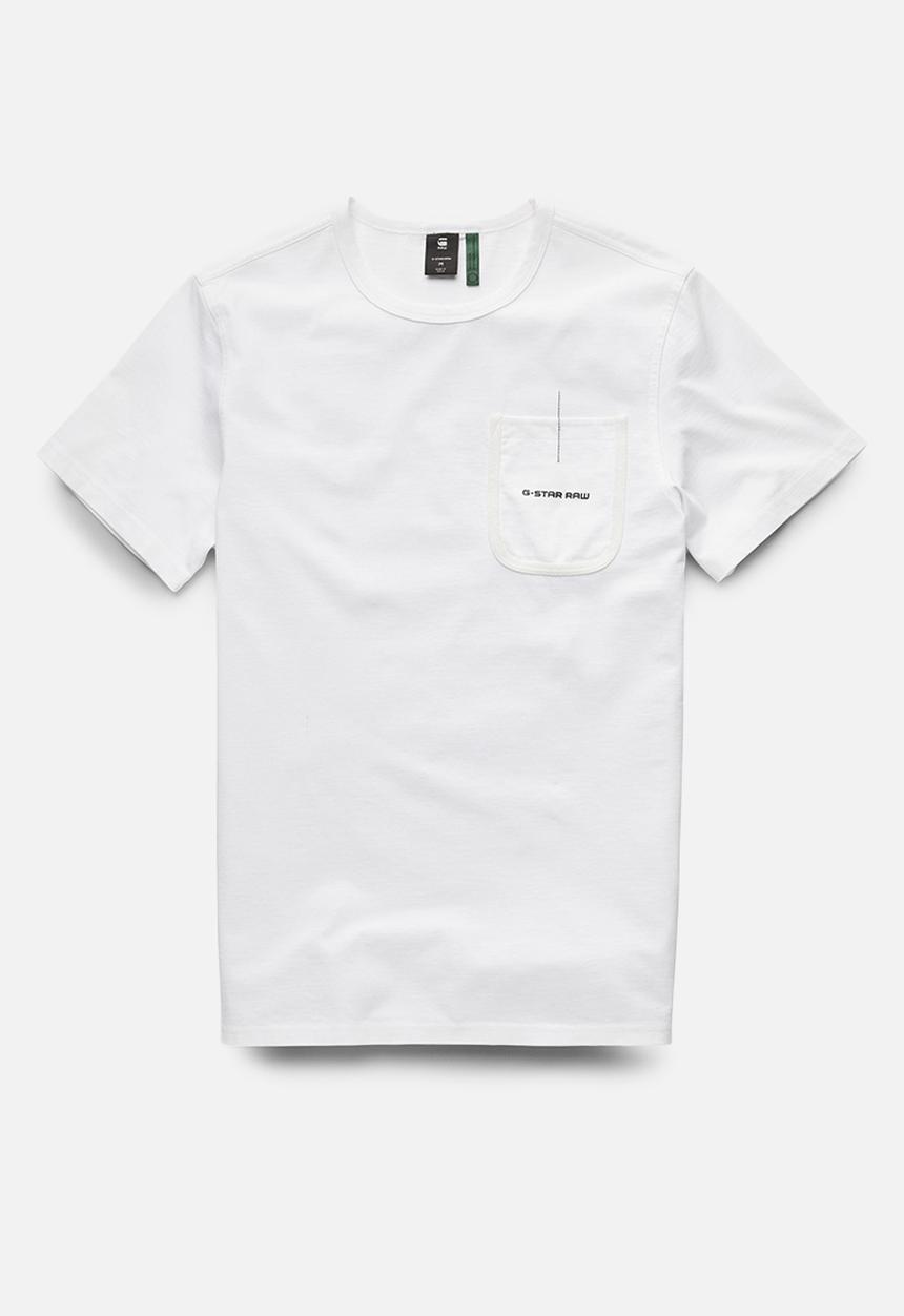 G-STAR - Pocket logo r t - white