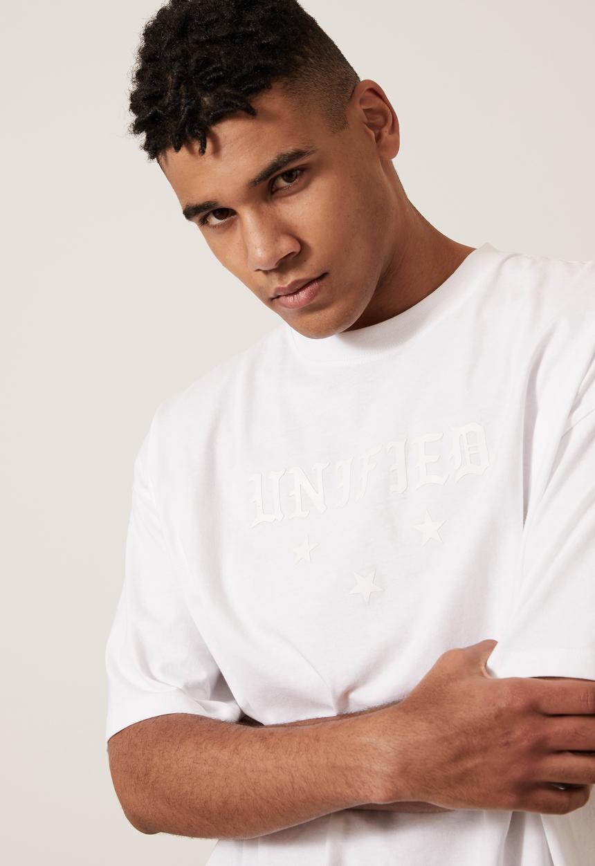 Factorie - Oversized graphic t-shirt - white