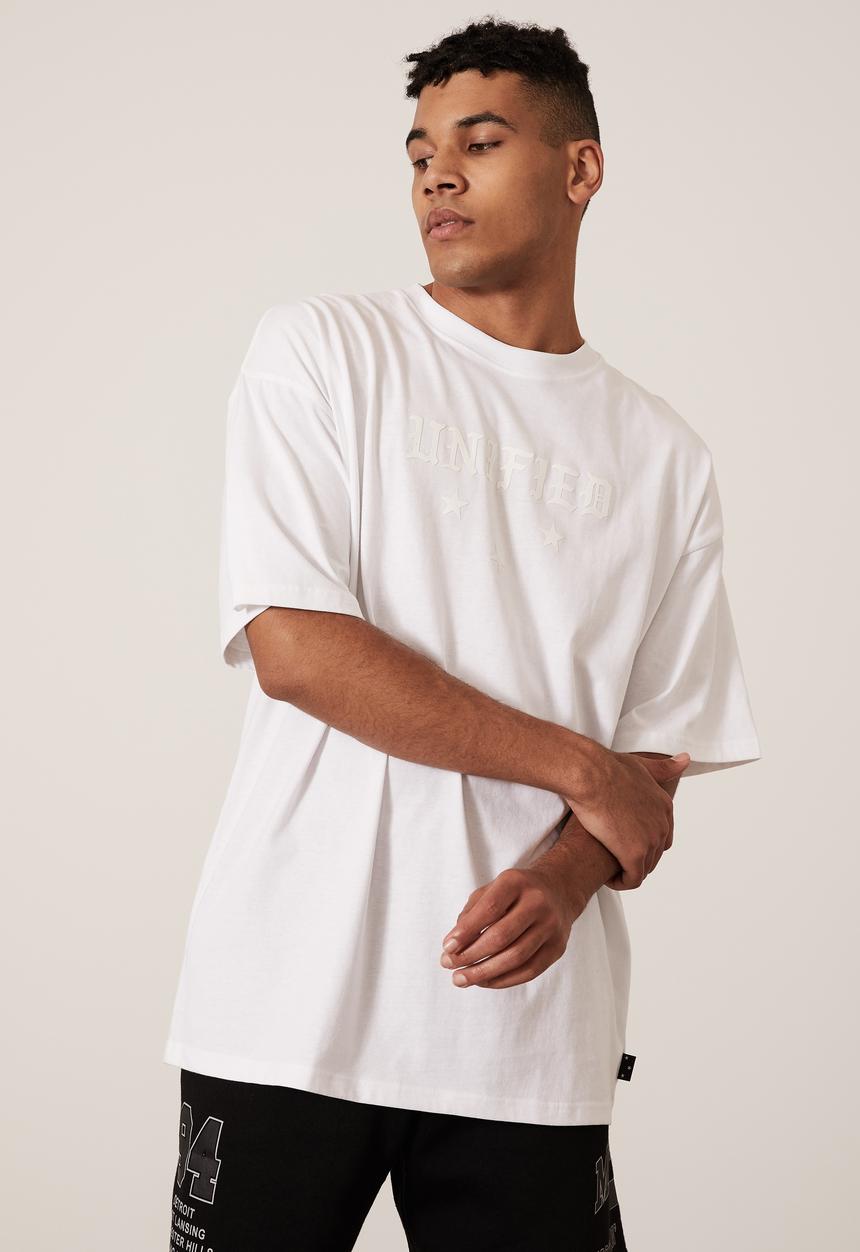 Factorie - Oversized graphic t-shirt - white