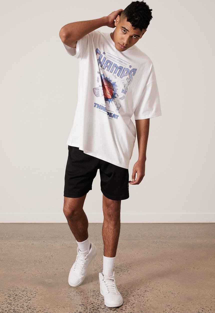 Factorie - Oversized graphic t-shirt - white