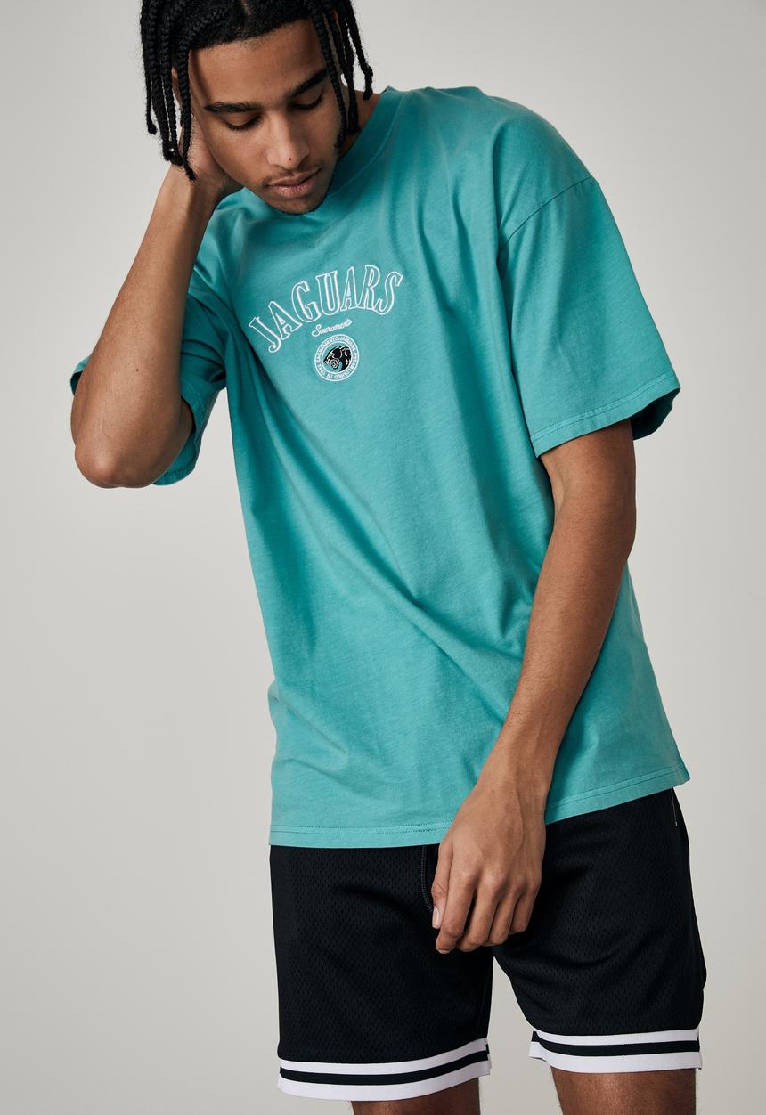 Factorie - Oversized graphic t-shirt - blue