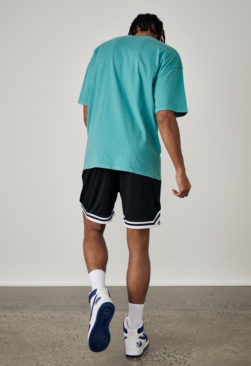 Factorie - Oversized graphic t-shirt - blue