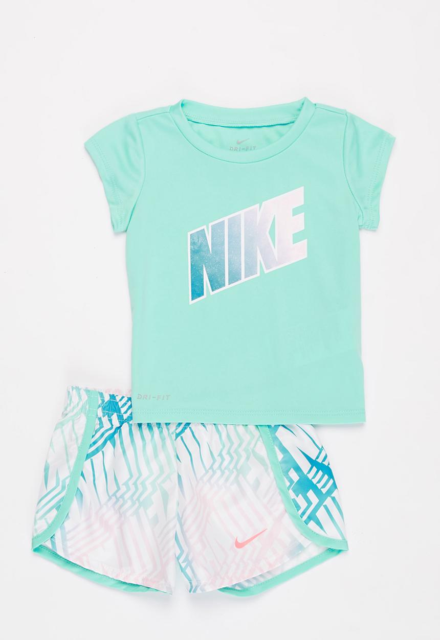 Nike - Nkg laser letters short set - tropical twist