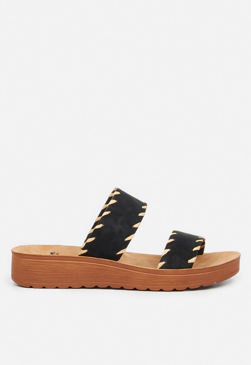 Butterfly Feet - Slitheran 3 flatform sandal - black