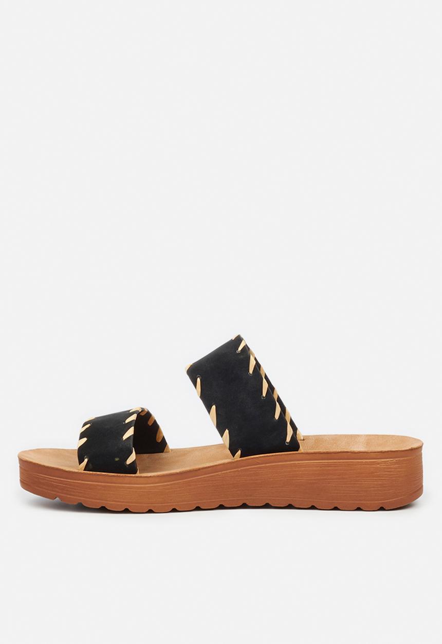 Butterfly Feet - Slitheran 3 flatform sandal - black