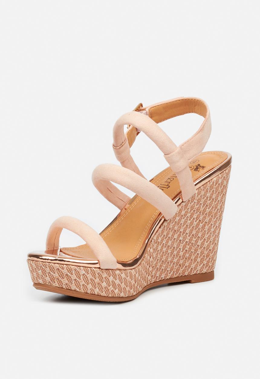 Butterfly Feet - Santana wedge - pink