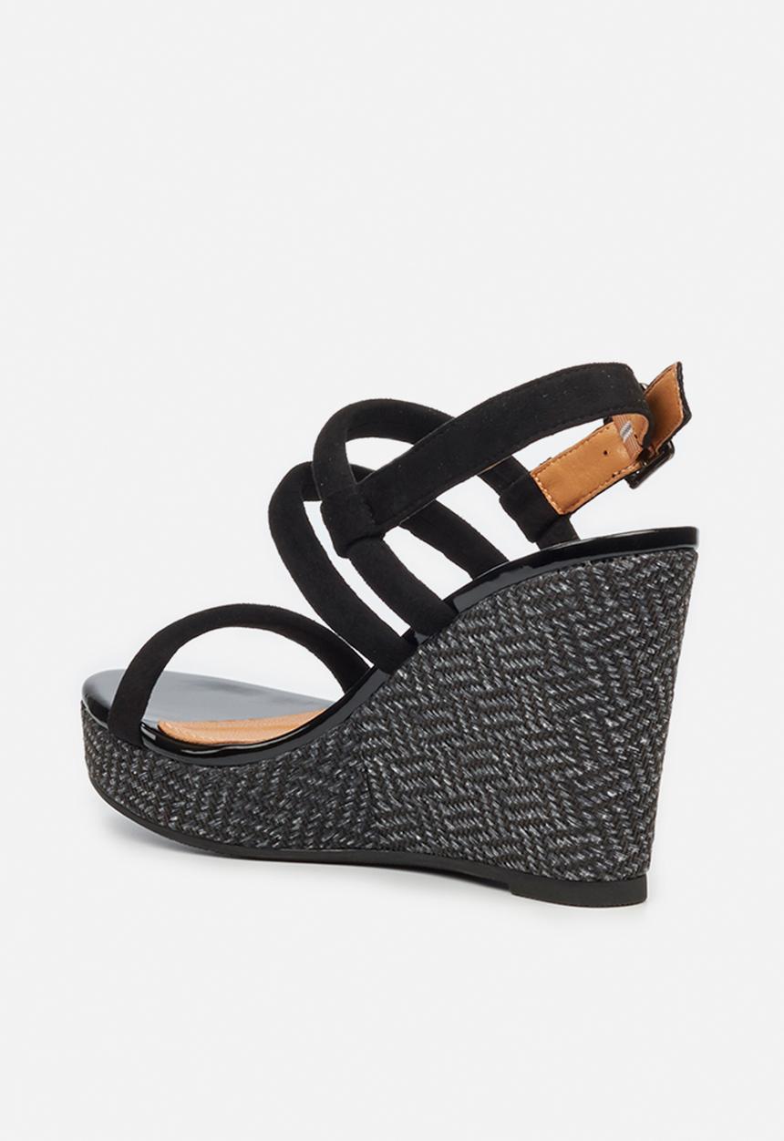 Butterfly Feet - Santana wedge - black