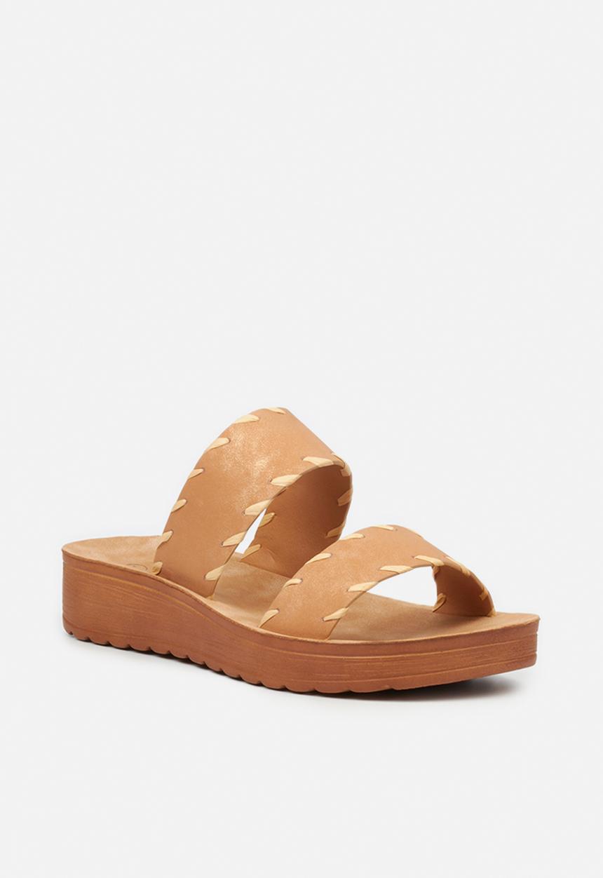 Butterfly Feet - Slitheran 3 flatform sandal - camel
