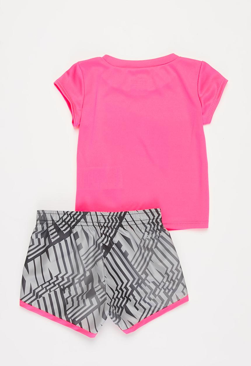Nike - Nkg laser letters short set - black & pink