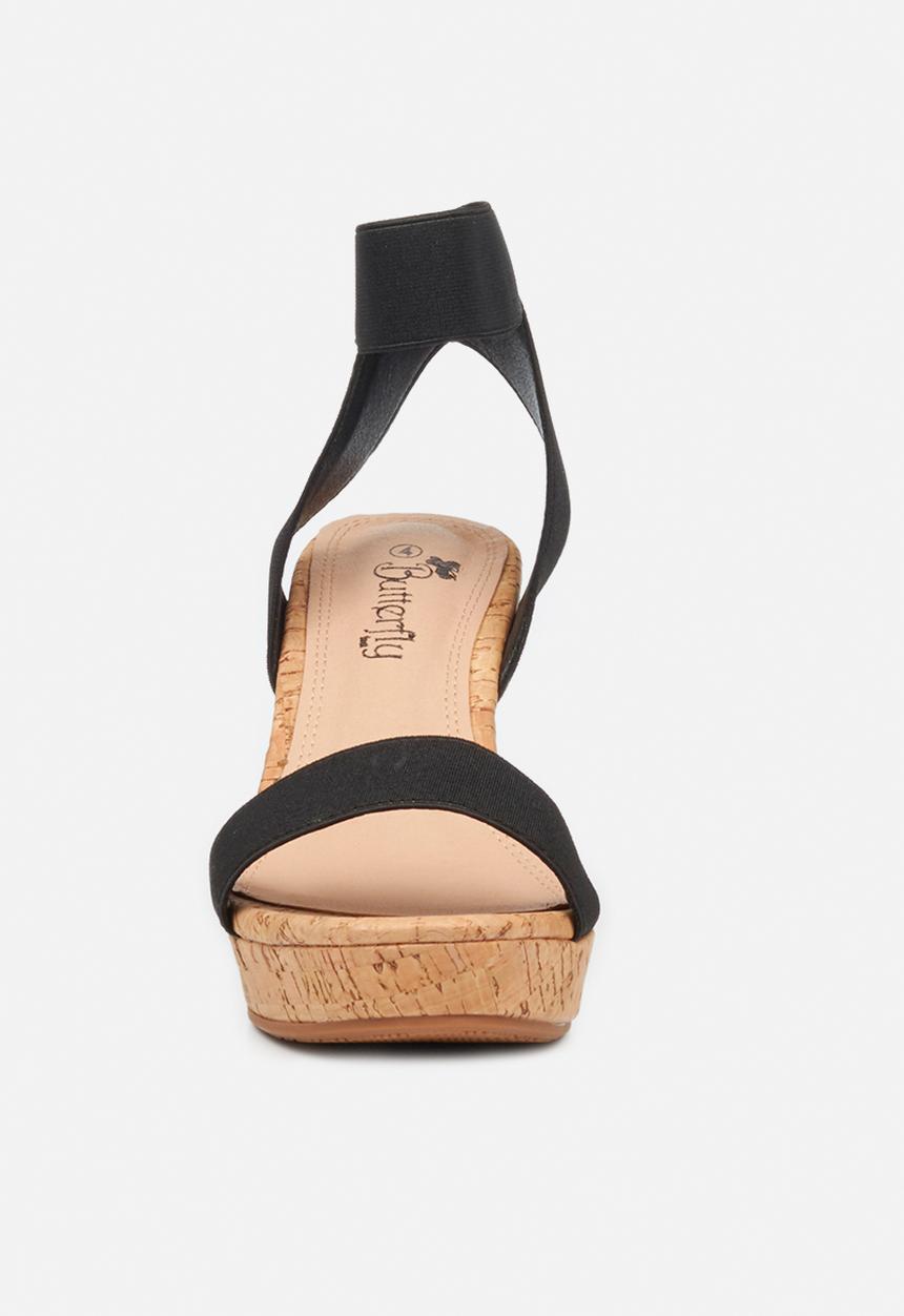 Butterfly Feet - Debra 1 wedge - black