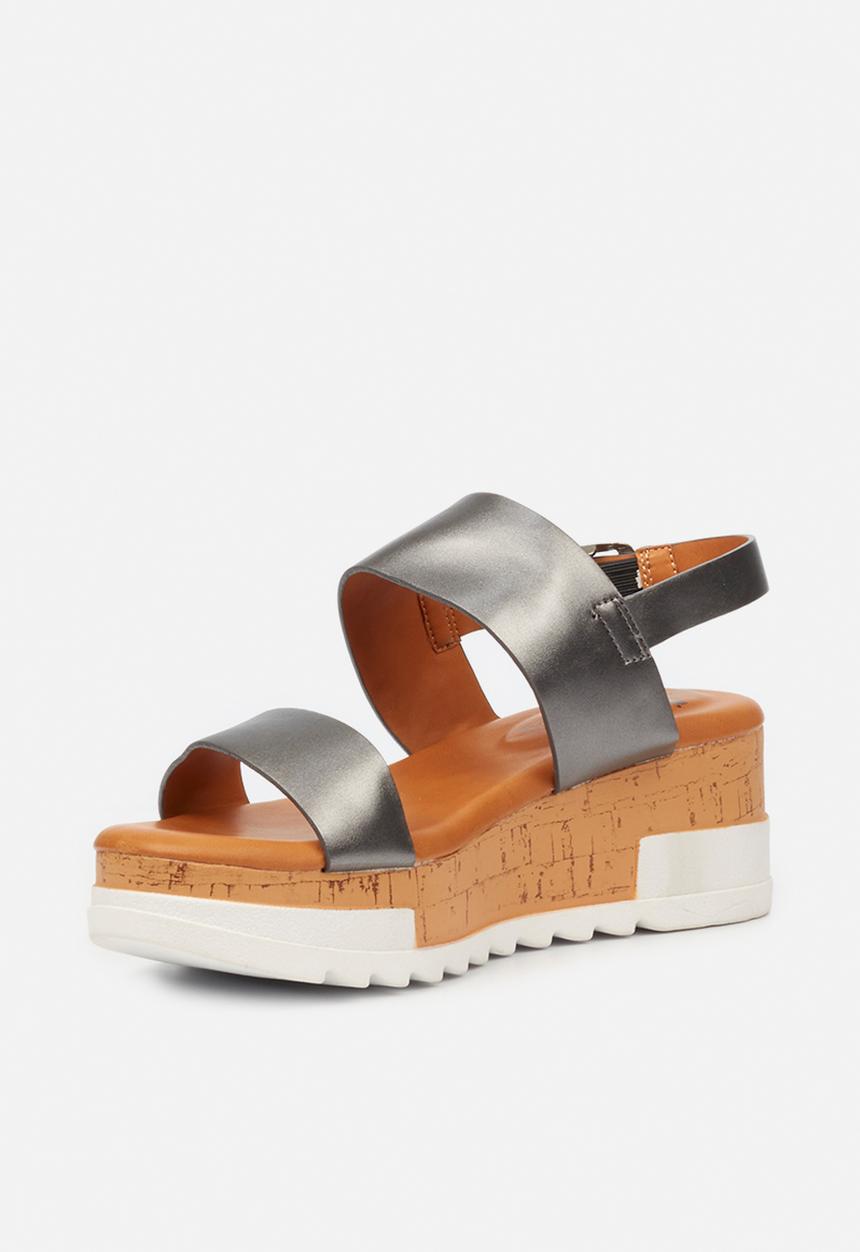 Butterfly Feet - Maddy 1 wedge - pewter