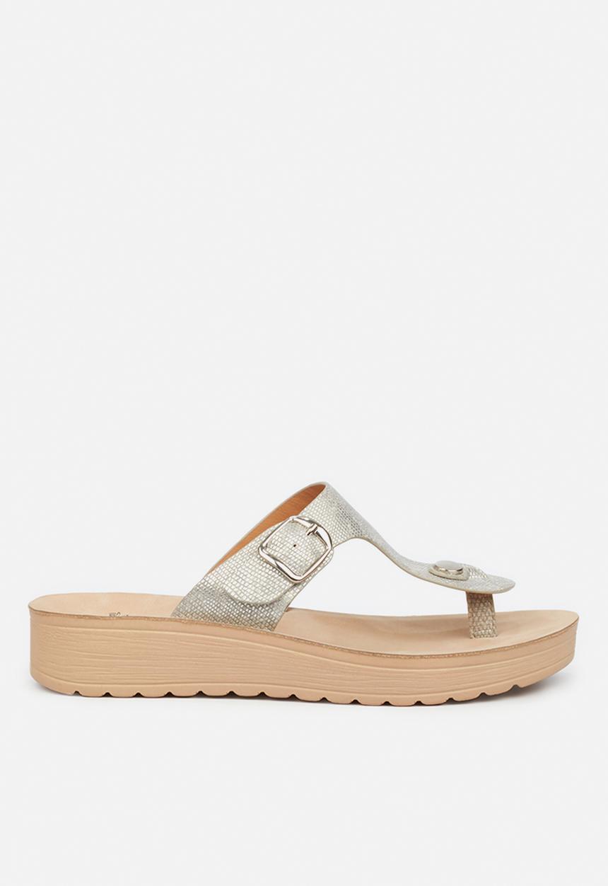 Butterfly Feet - Slitheran 1 flatform sandal - silver