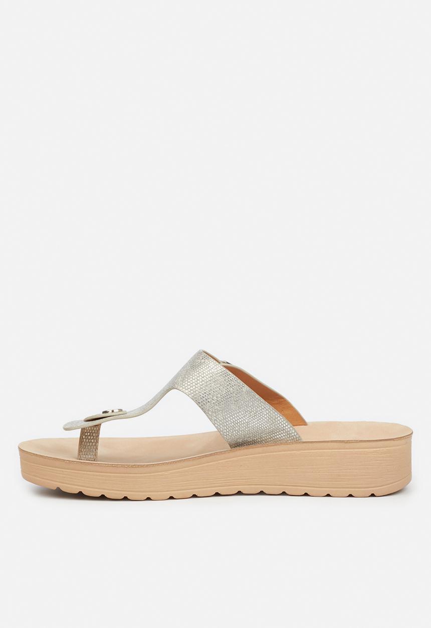 Butterfly Feet - Slitheran 1 flatform sandal - silver