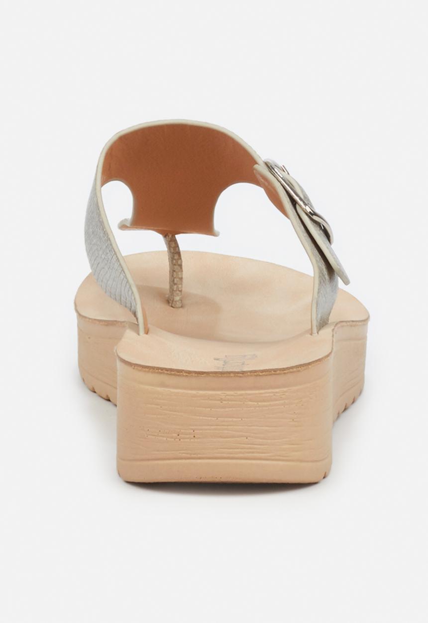 Butterfly Feet - Slitheran 1 flatform sandal - silver