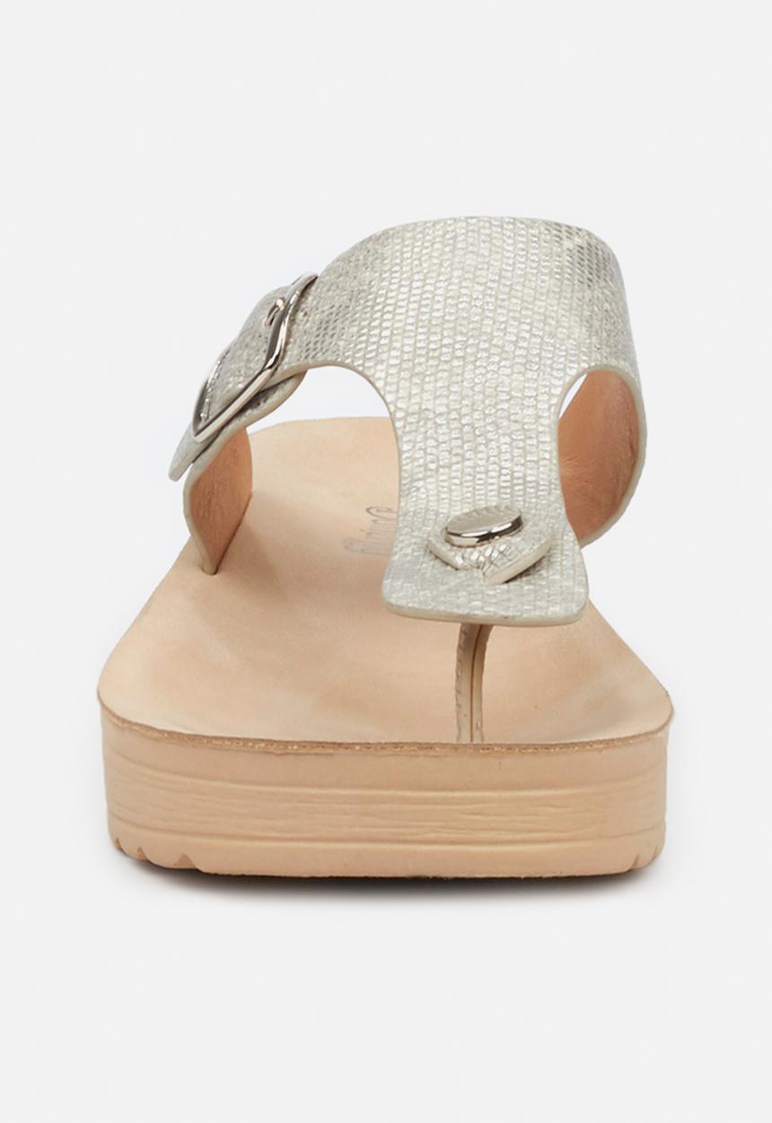 Butterfly Feet - Slitheran 1 flatform sandal - silver
