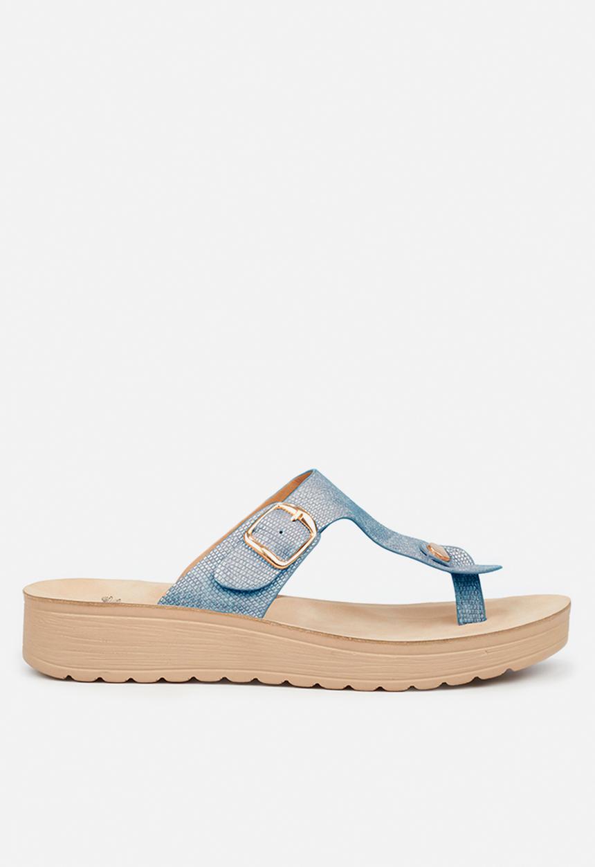 Butterfly Feet - Slitheran 1 flatform sandal - blue