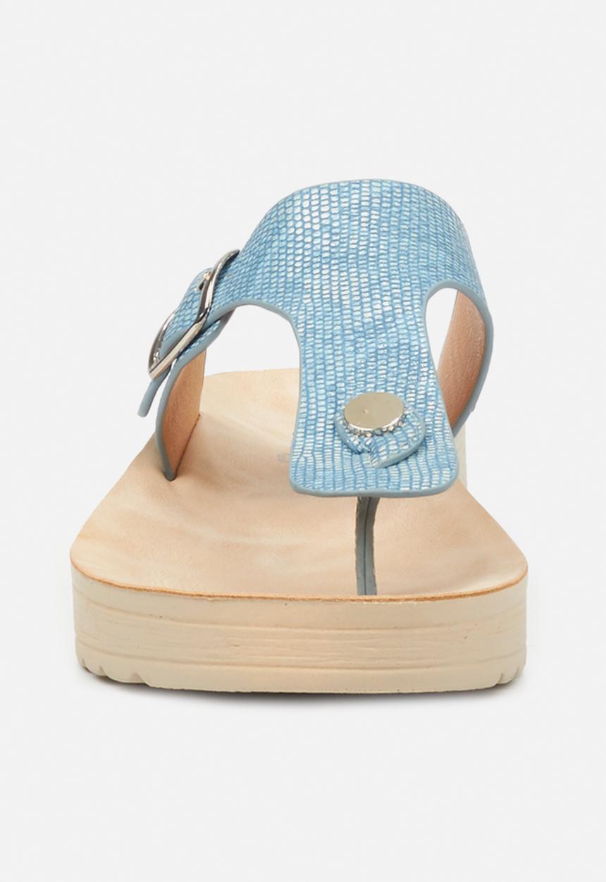 Butterfly Feet - Slitheran 1 flatform sandal - blue