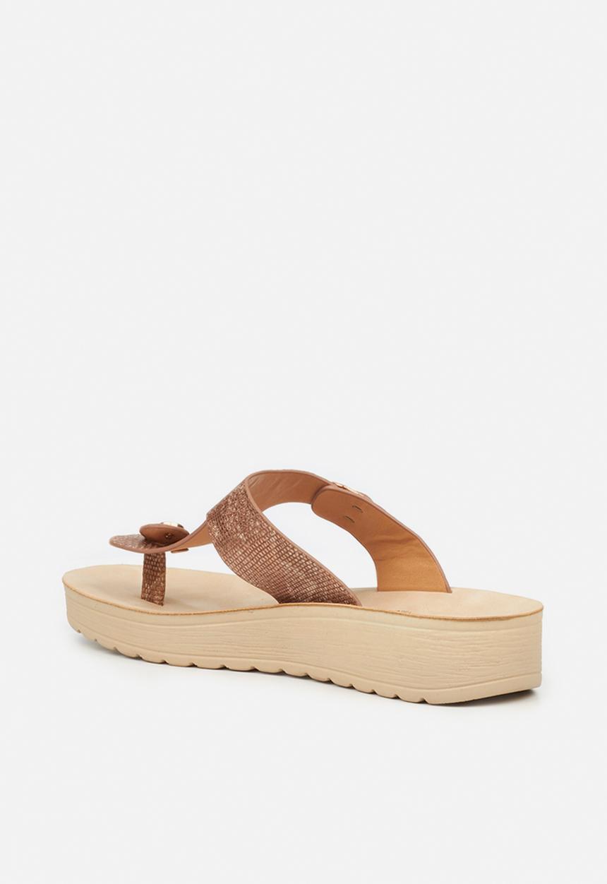 Butterfly Feet - Slitheran 1 flatform sandal - bronze