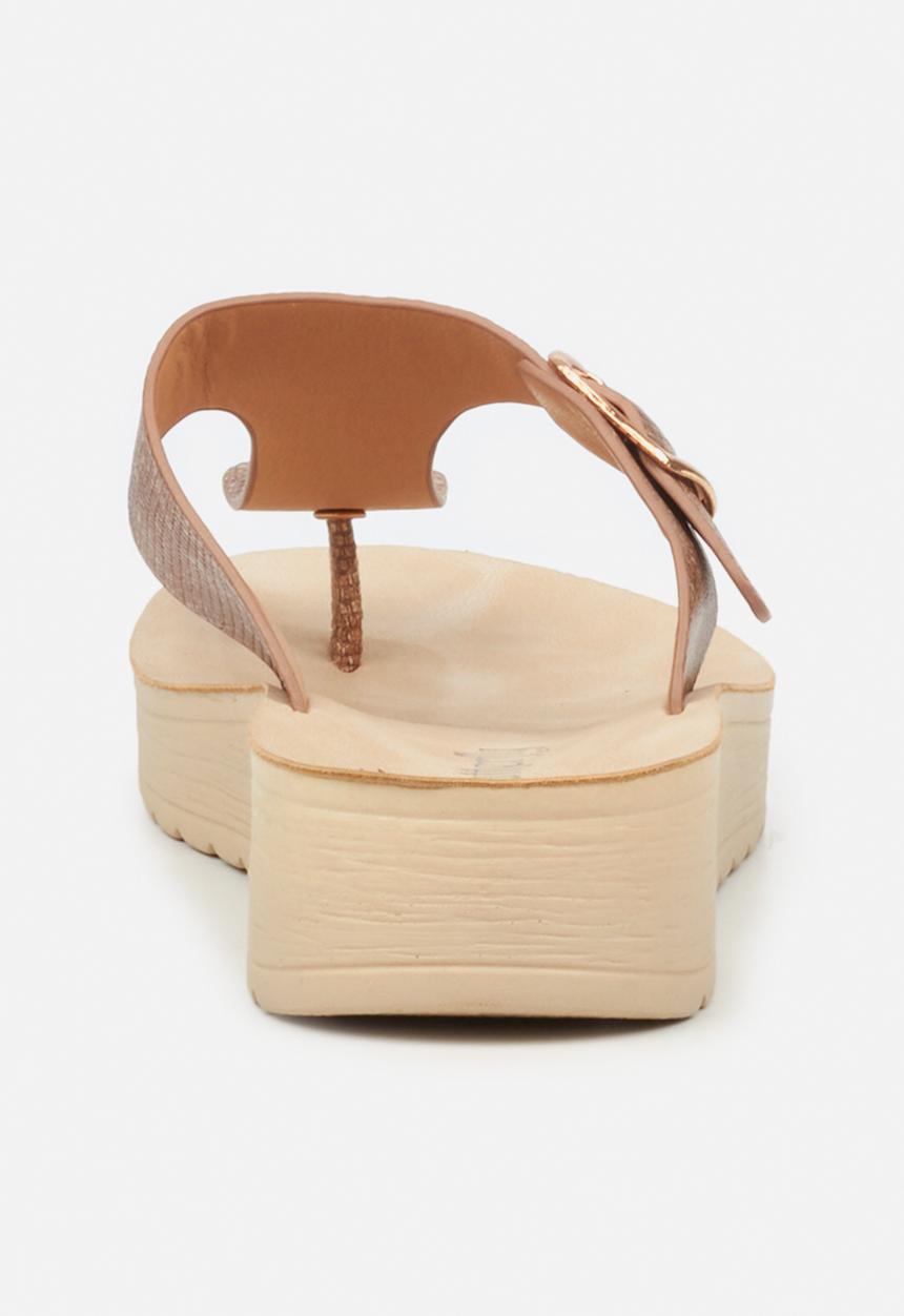 Butterfly Feet - Slitheran 1 flatform sandal - bronze