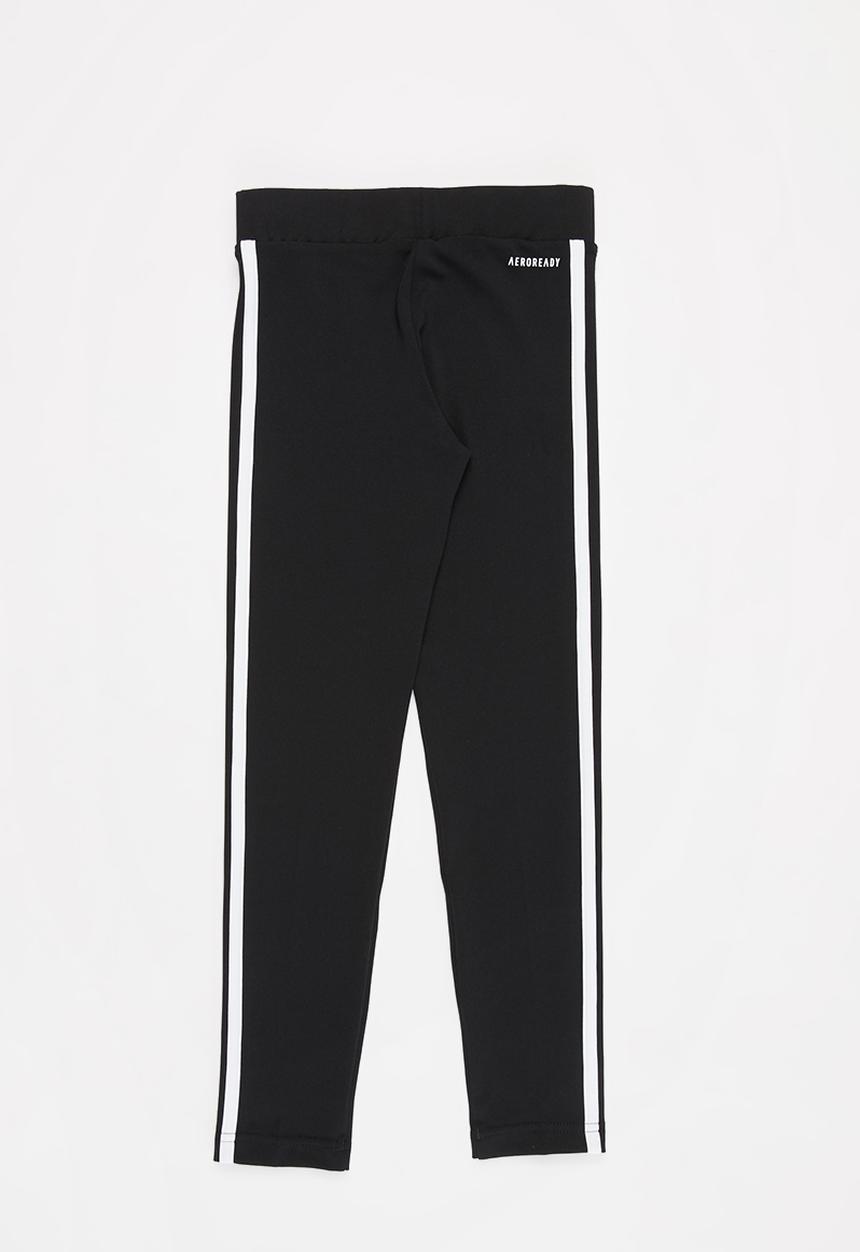 adidas Performance - Girls 3 stripes tights - black & white