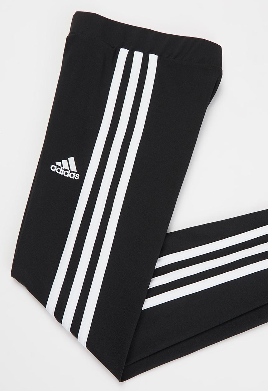 adidas Performance - Girls 3 stripes tights - black & white