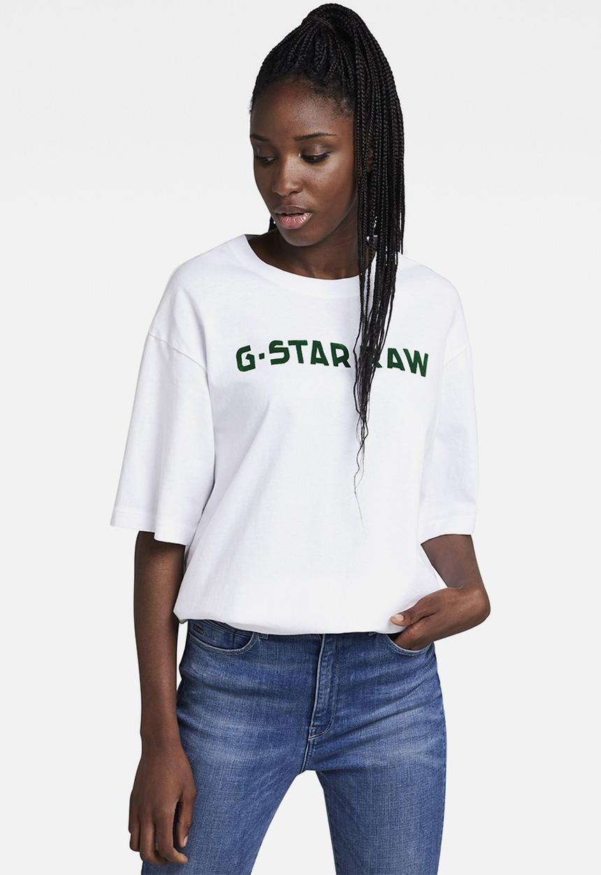 G-STAR - Snoop logo tee - white