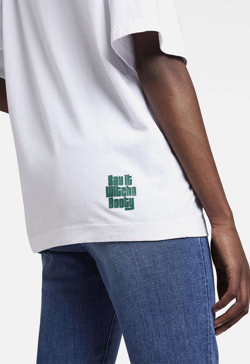 G-STAR - Snoop logo tee - white