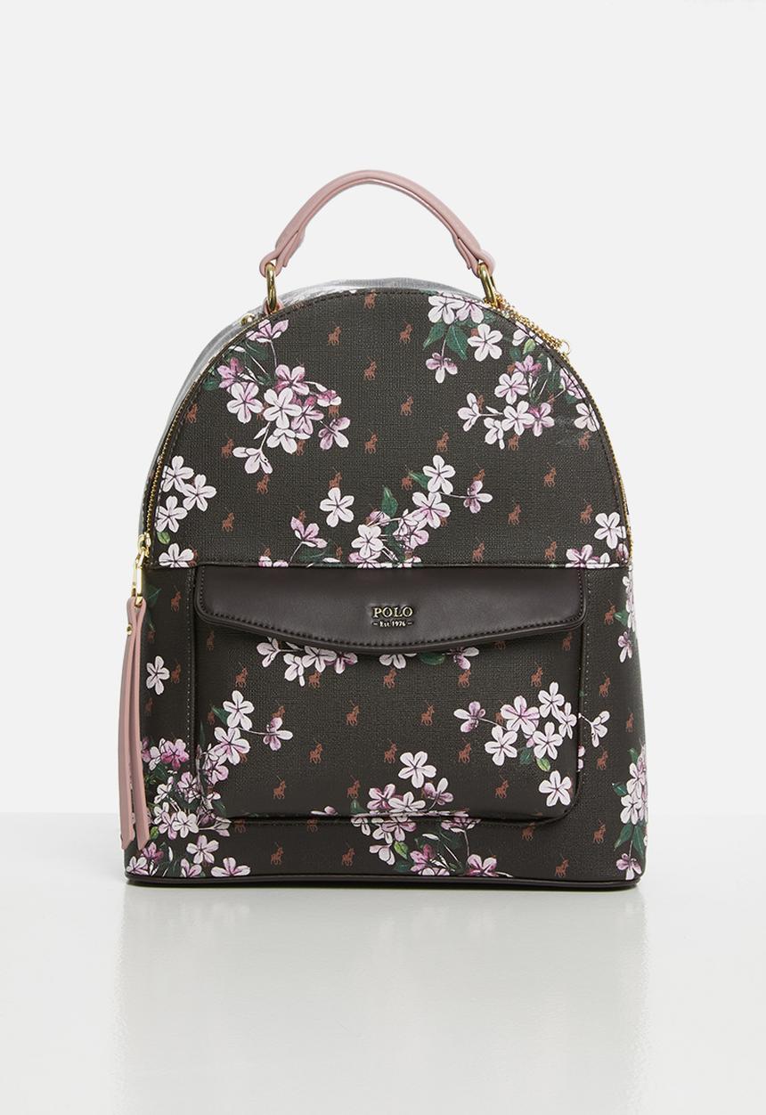 POLO - Polo floral backpack - brown