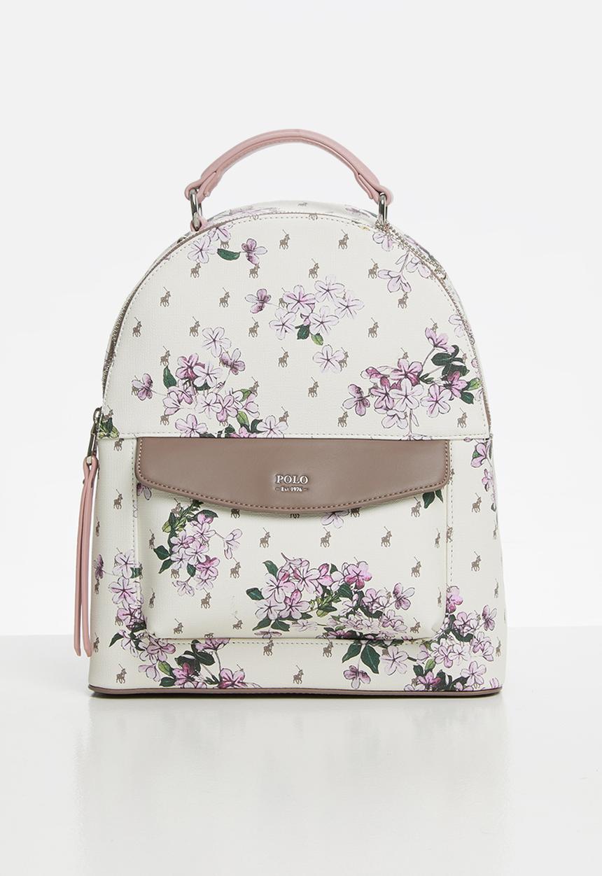 POLO - Polo floral backpack - cream