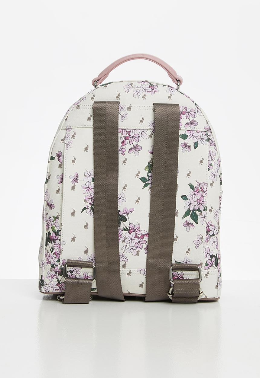 POLO - Polo floral backpack - cream