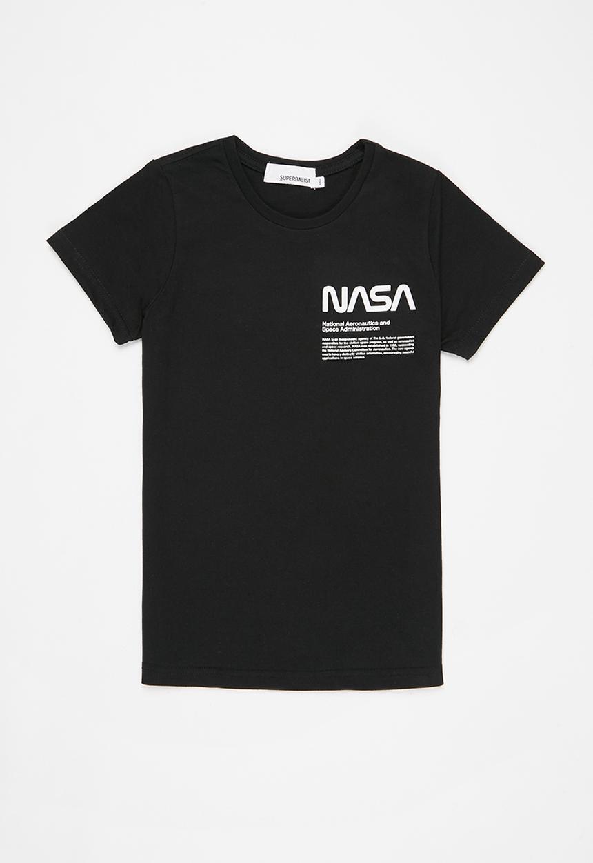 Superbalist - Short sleeve nasa graphic tee - black