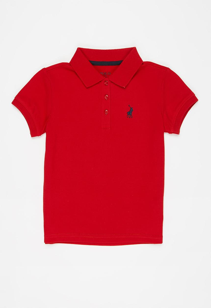 POLO - Girls nina short sleeve golfer - red