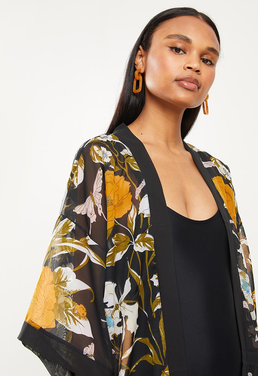dailyfriday - Printed batwing kaftan - multi