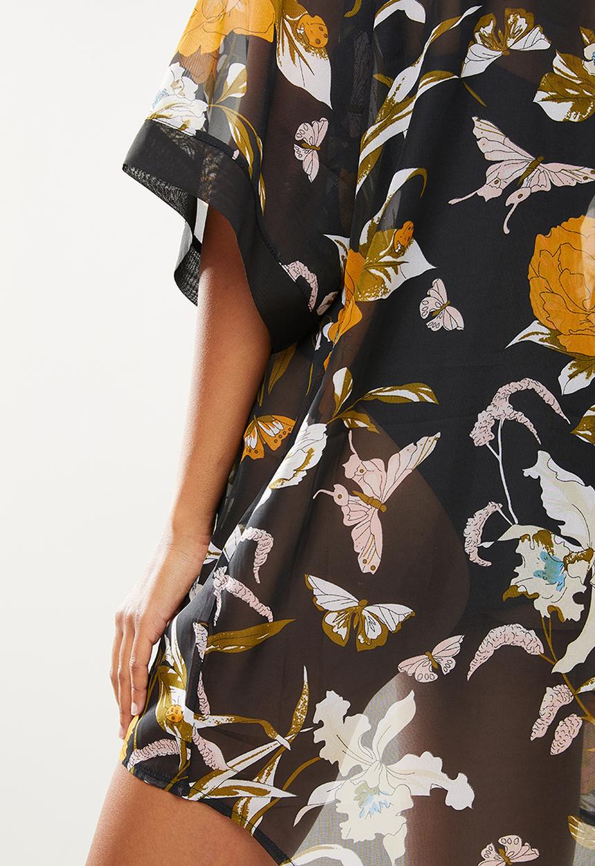 dailyfriday - Printed batwing kaftan - multi