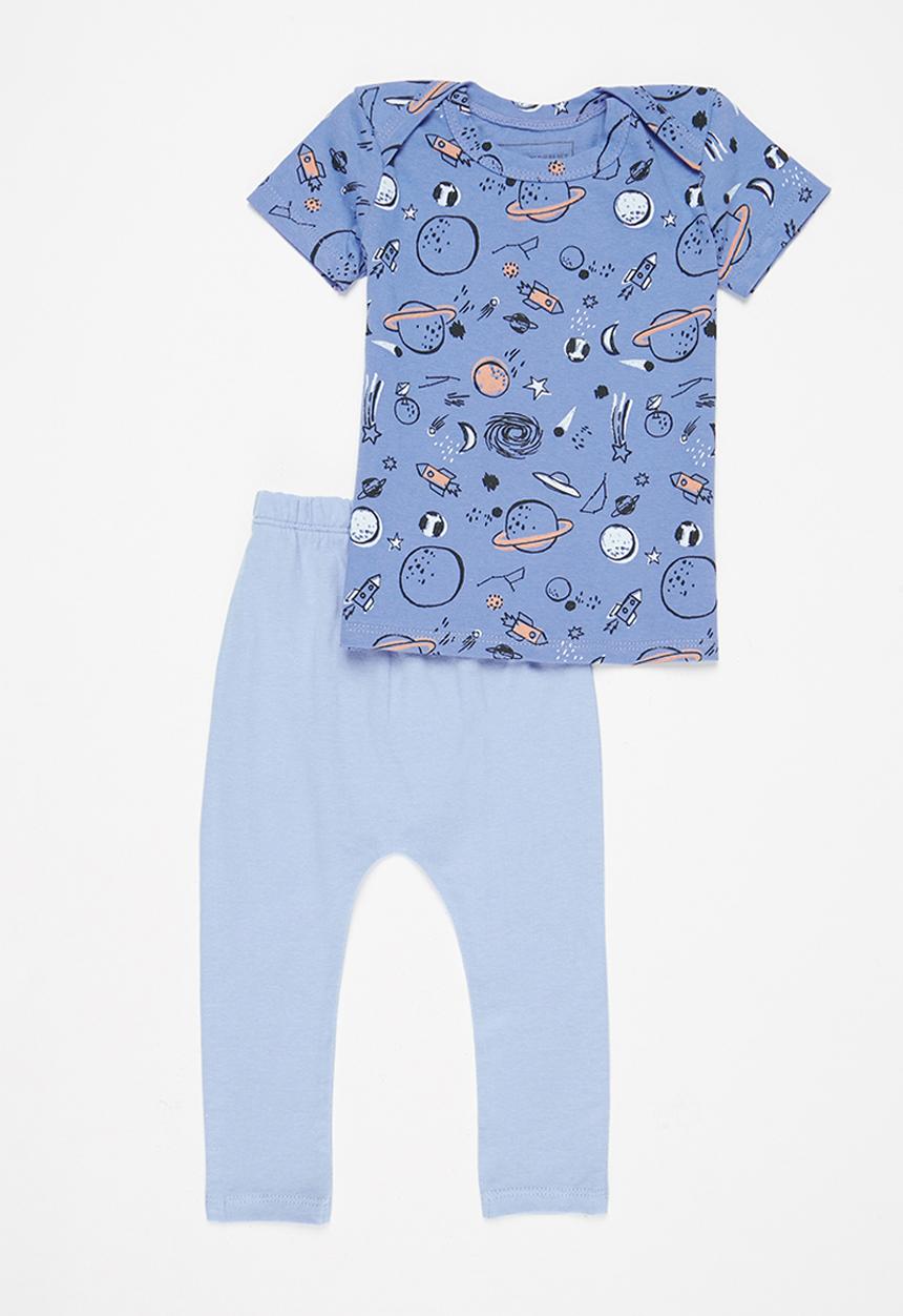 Superbalist Kids - Top & legging space set - blue 