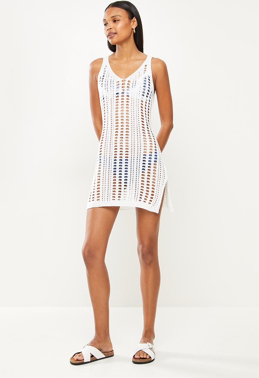 dailyfriday - Crotchet mini dress - white