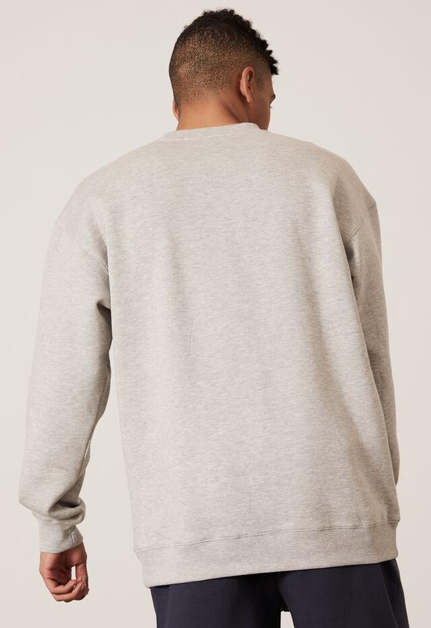 Factorie - Elite oversized crew - grey marle