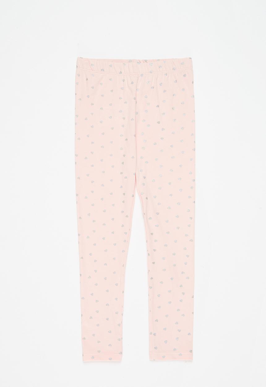 MINOTI - Girls basic aop legging - pink